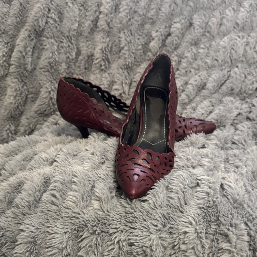 Charles By Charles David Burgundy Heels